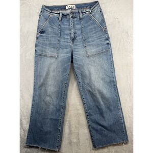 DAZE Denim Cropped Wide Leg Blue Jeans Light Wash Women's Size 31P